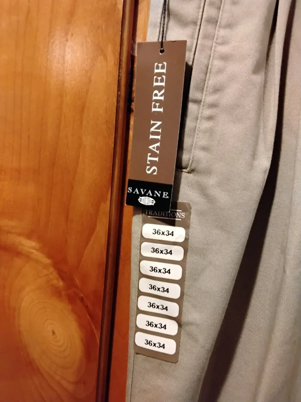 Savane Men's Khaki's Size 36/34 #835